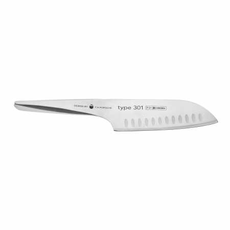 Santoku mit Kullenschliff -P21-