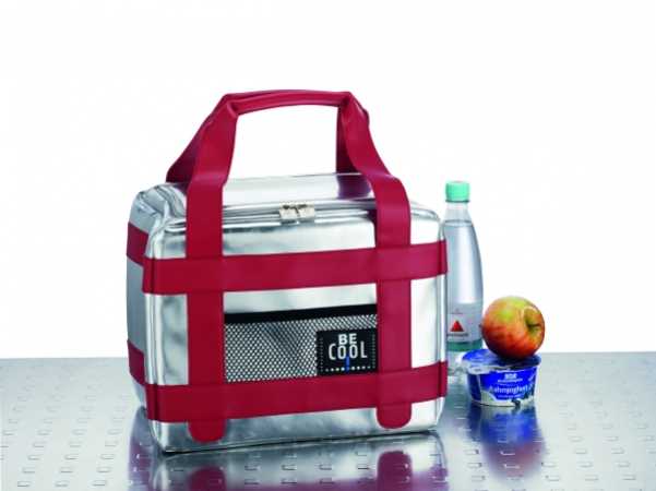 Kühltasche Rot-Silber City klein