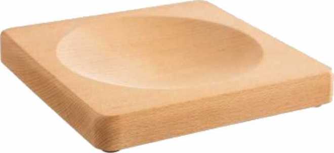 Wiegemesserbrett mit Kuhle