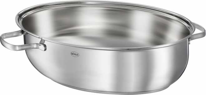 Rösle Bräter Elegance oval inkl. Deckel/Fischpfanne mit Antihaftversiegelung
