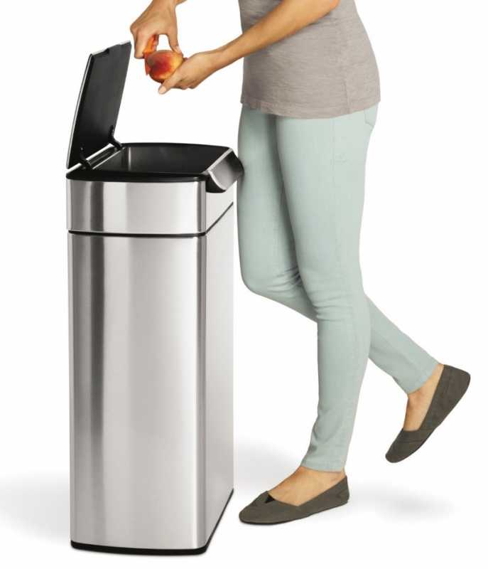 40 Liter rechteckiger touch-bar Abfalleimer