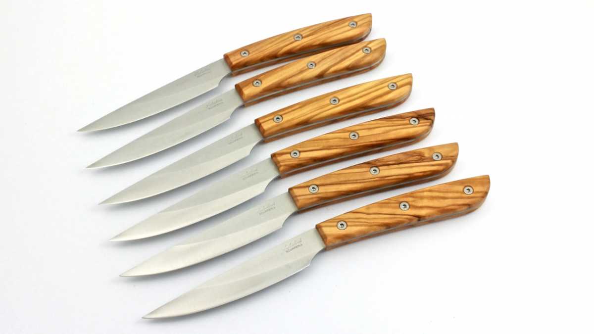 Steakmesser Olive 6er-Set