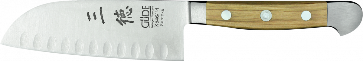 Santokumesser mit Kulle -Alpha Olive-