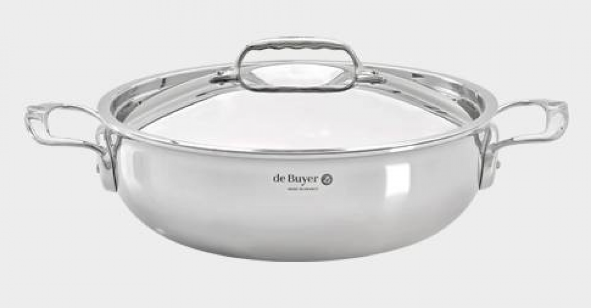 Konischer Bratentopf mit Deckel