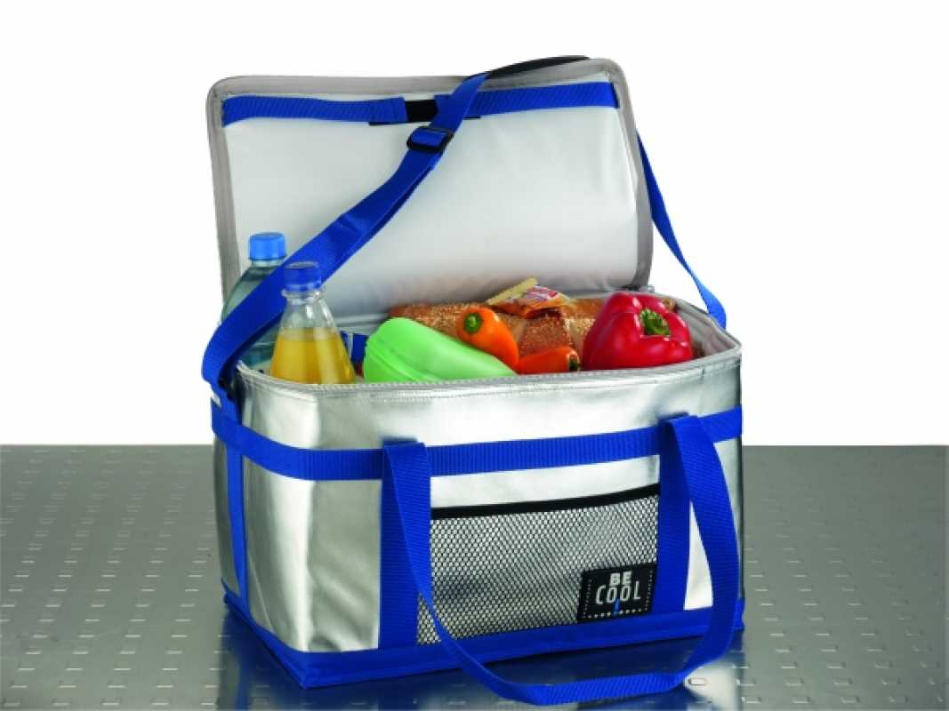 Kühlbox M Blau-Silber