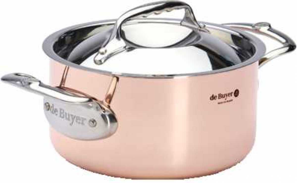 De Buyer Prima Matera hoher Kochtopf mit Deckel