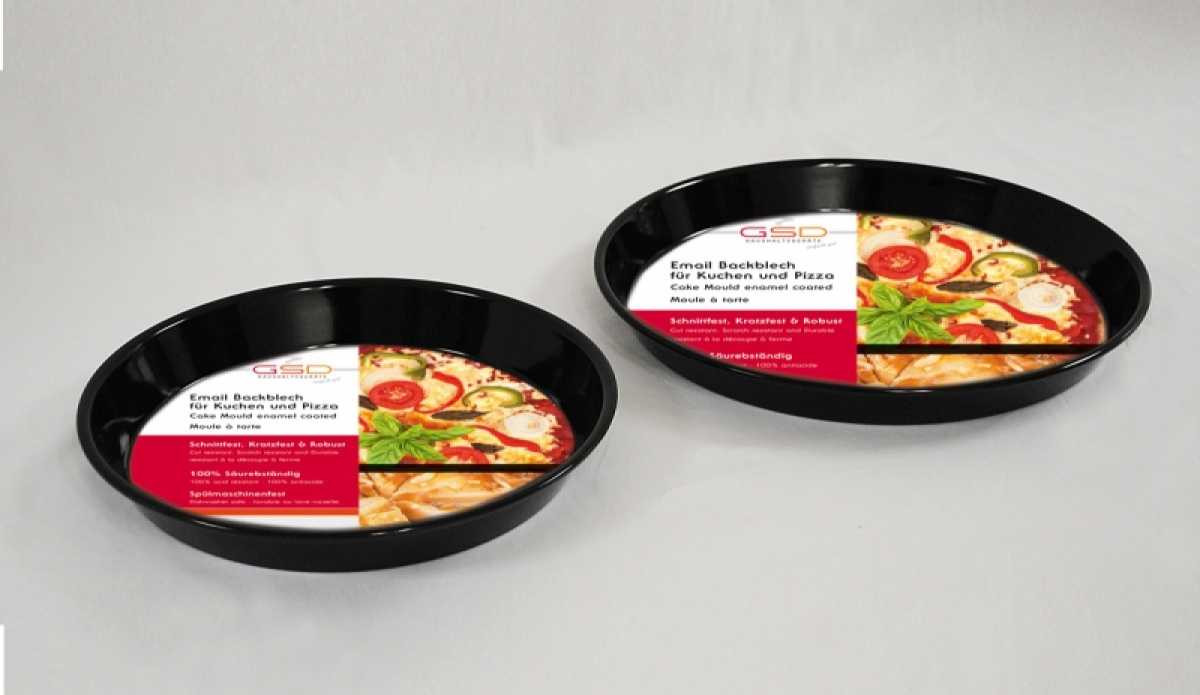 Pizza- / Backblech emailliert