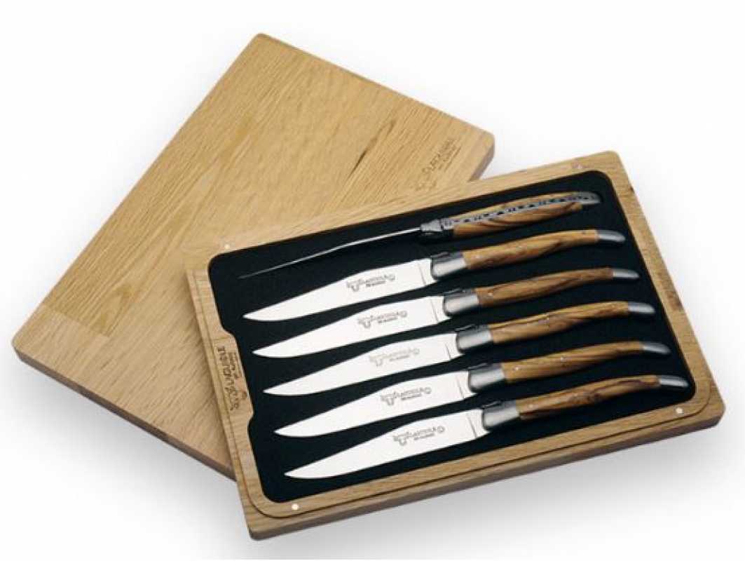Steakmesser Olivenholz 6er Set
