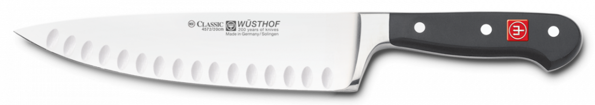 Kochmesser Classic mit Kullenschliff
